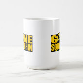 月の版の行ったSQUATCHINの*Special*の吠え声 コーヒーマグカップ (中央)