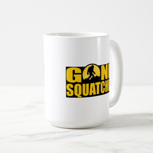 月の版の行ったSQUATCHINの*Special*の吠え声 コーヒーマグカップ (正面右)