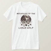 月の狼の山 Tシャツ (デザイン正面)