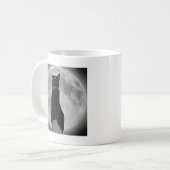 月の猫 コーヒーマグカップ (正面左)