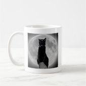 月の猫 コーヒーマグカップ (左)