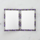 月の瓶のブランクカードに入れたスミレ ノートカード (内部)