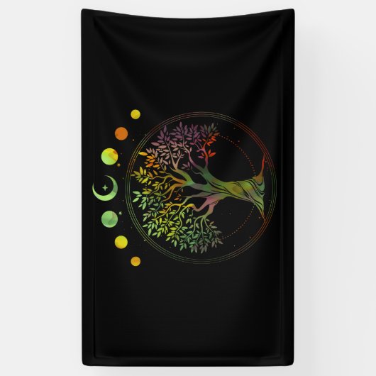 月の生命相の木 横断幕 (縦)