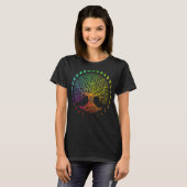 月の生命相の木 Tシャツ (正面フル)