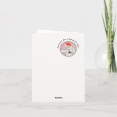 月の男のマザーグースの誕生日パーティーアイテム サンキューカード (裏面)