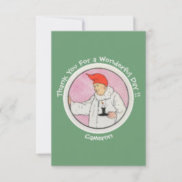 月の男のマザーグースの誕生日パーティーグッズ サンキューカード