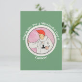 月の男のマザーグースの誕生日パーティーグッズ サンキューカード (スタンド正面)