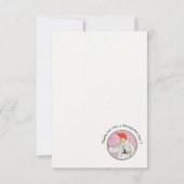 月の男のマザーグースの誕生日パーティーグッズ サンキューカード (裏面)