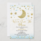 『月の男の子のベビーシャワー』 招待状 (正面)