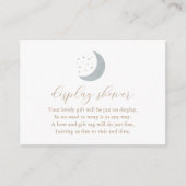 月の男の子の上でシャワーを表示シャワー エンクロージャーカード (正面)