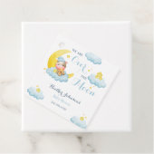 月の男の子の牛の赤ん坊のシャワーの上 フェイバータグ (インサイチュ)