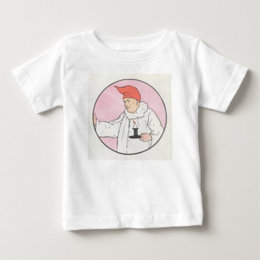 月の男は月の外を見た ベビーTシャツ (正面)
