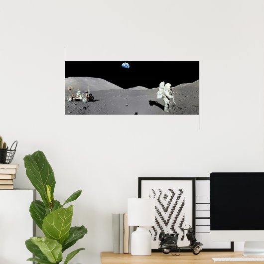 月の男 ポスター (ホームオフィス)