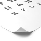 月の目のチャートのポスターにあなたを愛する ポスター (角)