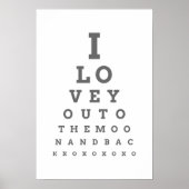 月の目のチャートのポスターにあなたを愛する ポスター (正面)