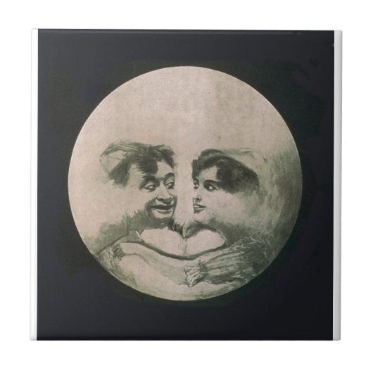 月の目の錯覚 タイル (正面)