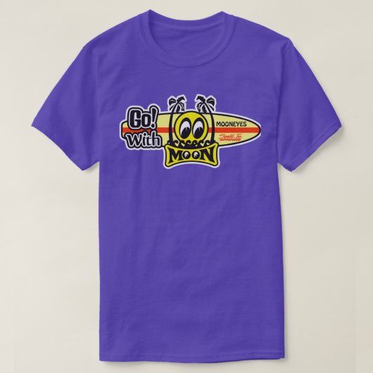 月の目を水平に動かす Tシャツ (デザイン正面)
