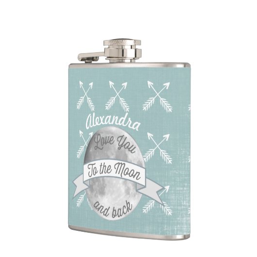 月の矢印にあなたを愛する フラスク (左)