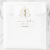 月の神秘的な魔術の天照柳の大豆キャンドルスクエア スクエアシール (バッグ)