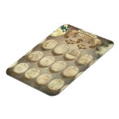 月の神秘的な – 月のアンティークのフェーズ マグネット (左側)