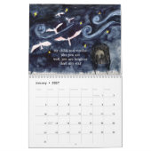 月の神聖な歌と魔法のカレンダー カレンダー (1月 2027)