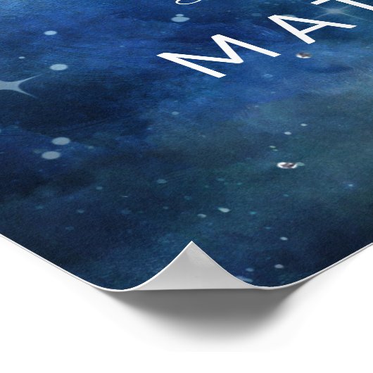 月の空の月の愛は甘いトリートの結婚徴候である ポスター (角)