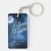 月の空の月の新郎の母に引用文 キーホルダー (裏面)