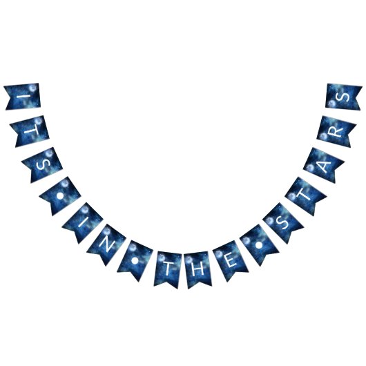 月の空の満月それが星の結婚中 バンティングフラッグ (全)