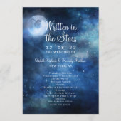 月の空の満月の天結婚の儀式 プログラム (正面)