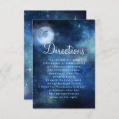 月の空の満月の天結婚の方向 エンクロージャーカード (正面/裏面)