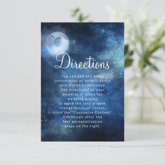 月の空の満月の天結婚の方向 エンクロージャーカード (スタンド正面)
