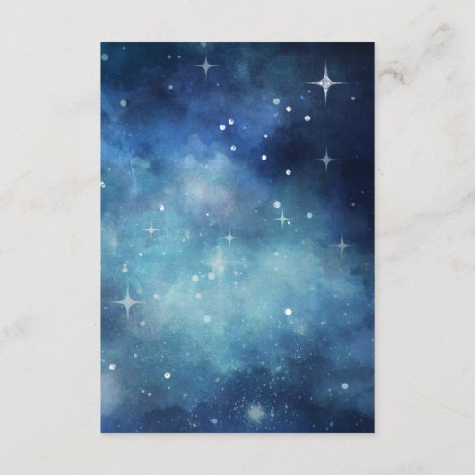 月の空の満月の天結婚の方向 エンクロージャーカード (裏面)