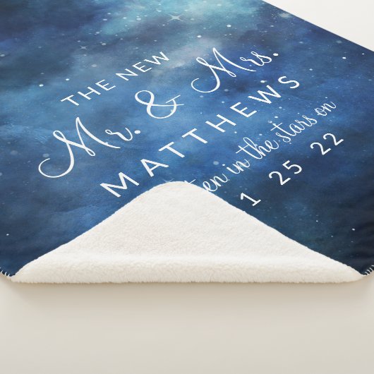 月の空の満月の新人氏とミセス・ニューライヴァーズ シェルパブランケット (3/4)