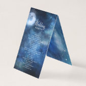 月の空の満月の星の式結婚プログラム (裏面)