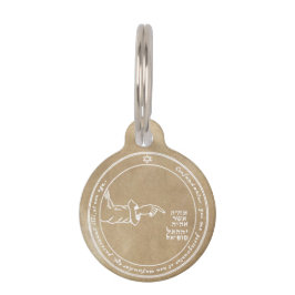 月の第4星形五角形 ペット　ネームタグ