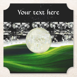 月の紙コースター ペーパーコースター