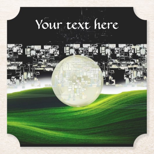 月の紙コースター ペーパーコースター (正面)