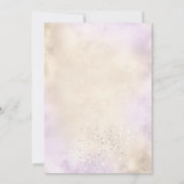 月の紫の赤男女兼用ちゃんシャワーの上で 招待状 (裏面)