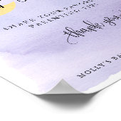 月の紫色の子育てヒントの瓶の表示の上 ポスター (角)