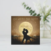 月の結婚式招待状に私を飛ばして下さい 招待状 (スタンド正面)