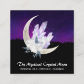 *~*月の結晶のフローラ横 スクエア名刺 (正面)