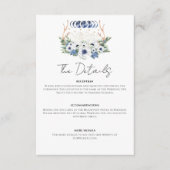 月の結晶の花ボホ形而上学的結婚な エンクロージャーカード (正面)