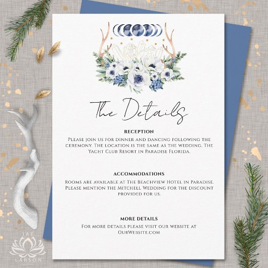 月の結晶の花ボホ形而上学的結婚な エンクロージャーカード