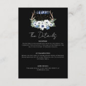 月の結晶の花ボホ形而上学的結婚な エンクロージャーカード (正面)