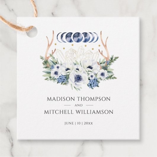 月の結晶の花ボホ形而上学的結婚な フェイバータグ (正面)