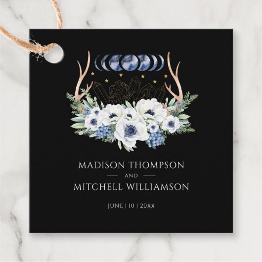 月の結晶の花ボホ形而上学的結婚な フェイバータグ (正面)