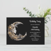 月の美しい顔の誕生日 招待状 (スタンド正面)