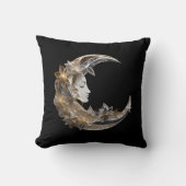 月の美しい顔 クッション (正面)