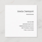 月の美しい顔 スクエア名刺 (裏面)