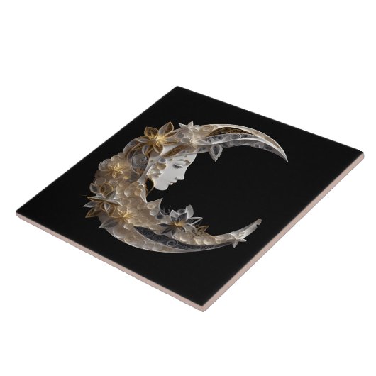 月の美しい顔 タイル (側面)